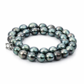 Tahitian Black Semi Baroque Pearl Strand