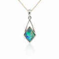 Aussie Doublet Opal Pendant In Sterling silver