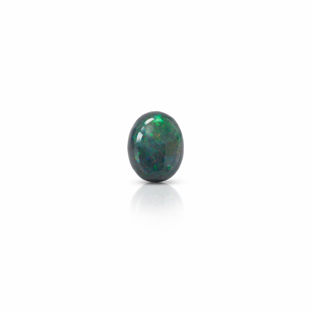 Solid Black Australian Opal Gemstone