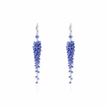 Tanzanite Earrings In 18K White Gold