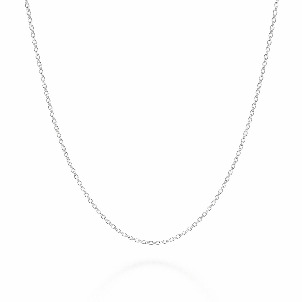 Necklace | Fine Cable In Sterling Silver 45cm