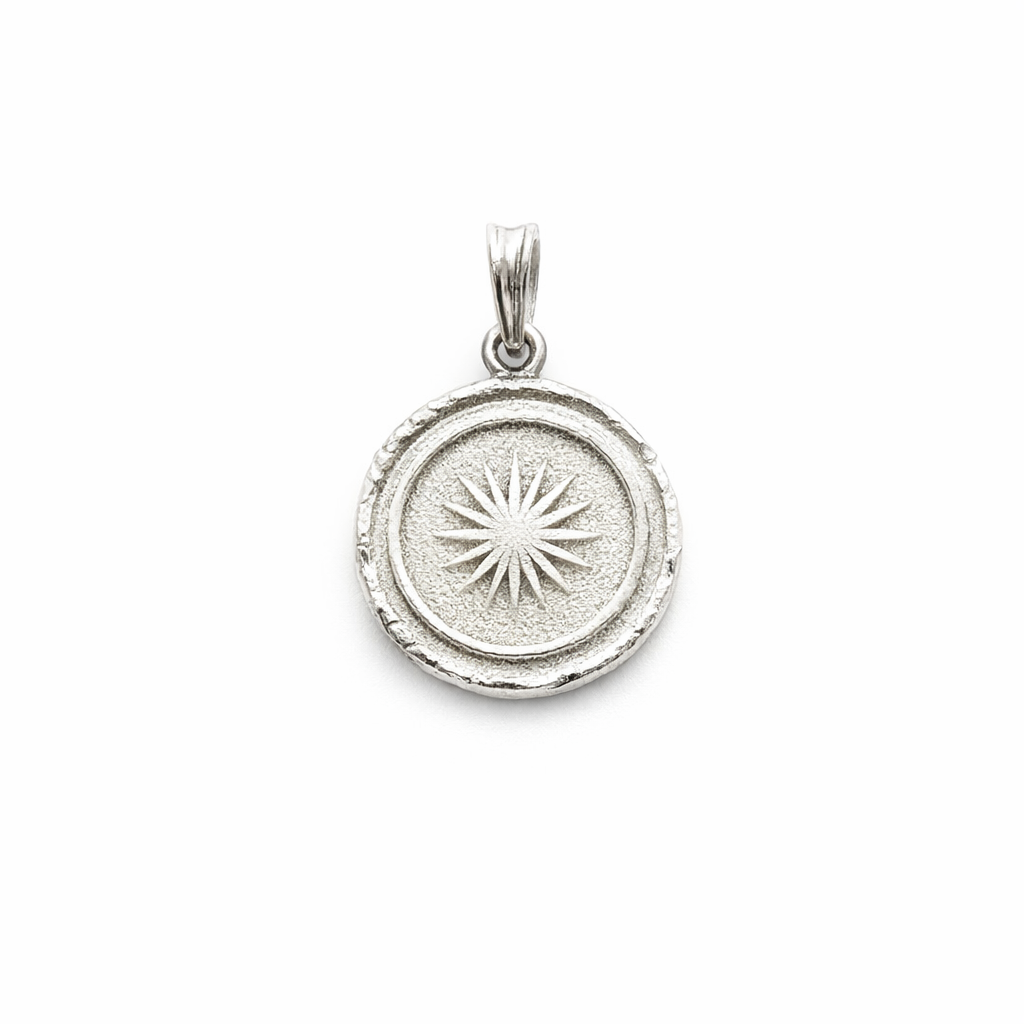 Silver Woven Starburst Pendant
