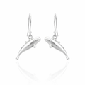 Whale Earrings In Sterling Silver