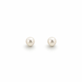 Petite Pearl Studs In Sterling Silver