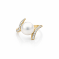 South Sea Pearl And Diamond Ring | 18K