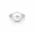 South Sea Pearl 11-11.5mm Ring 18K Split Band