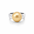 South Sea Pearl Ring In 18K White Gold