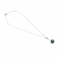 Tahitian Pearl &amp; Diamond Necklace In 18K White Gold