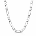 Solid Figaro Necklace In Solid Sterling Silver