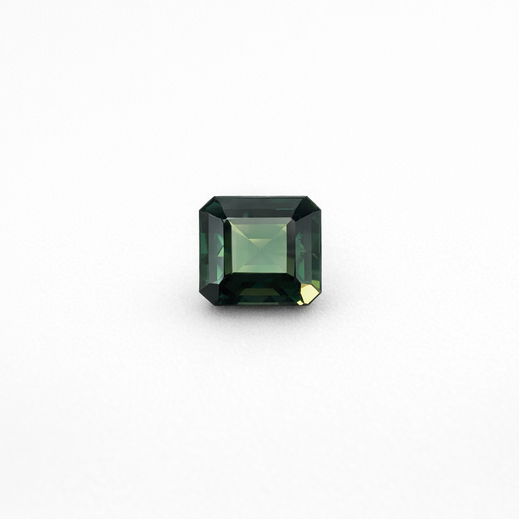 Loose Natural Olive Green Faceted Sapphire 1.30CT