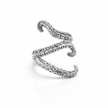 Octopus Tentacle Ring In Sterling Silver