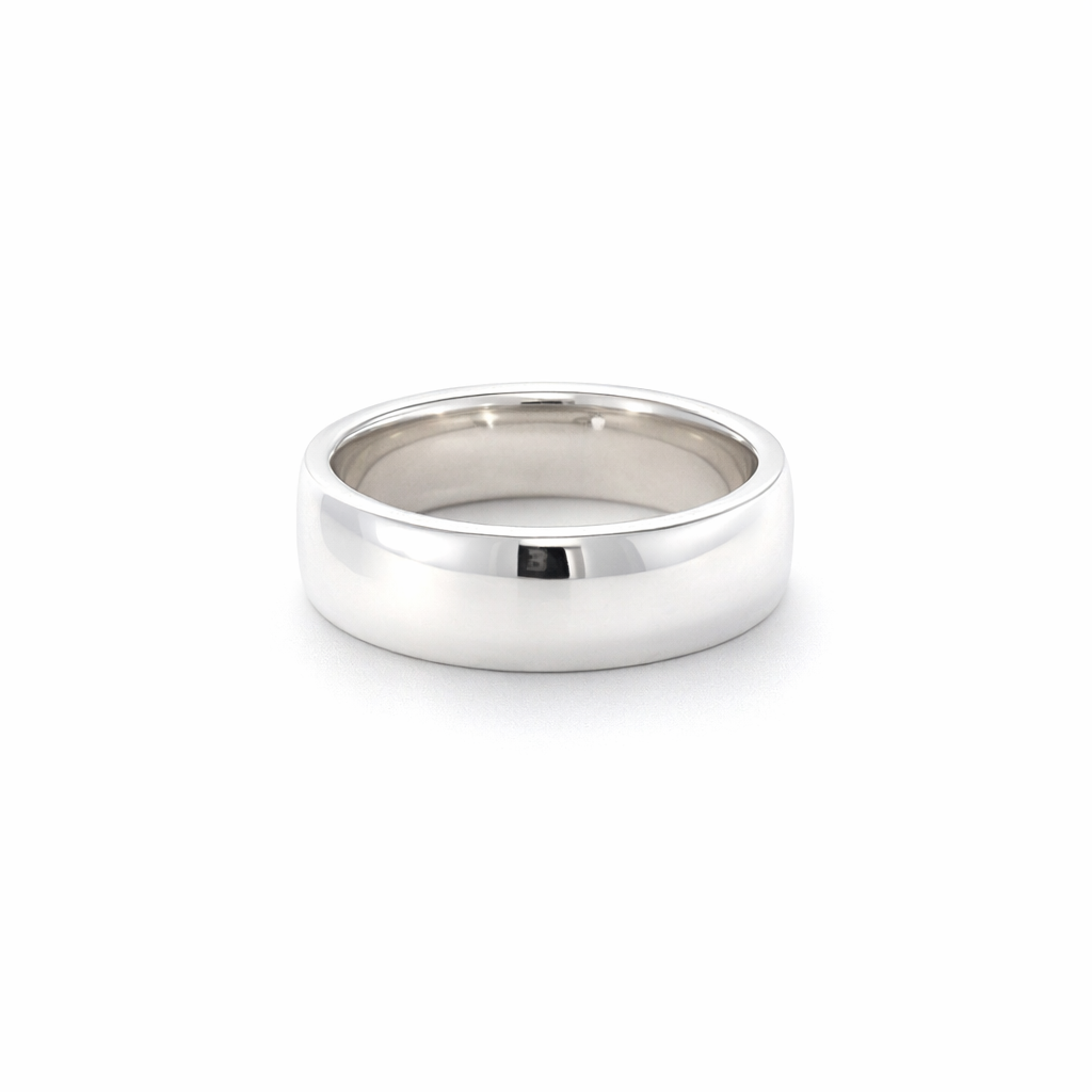 Wide Band In Sterling Silver 8mm Width