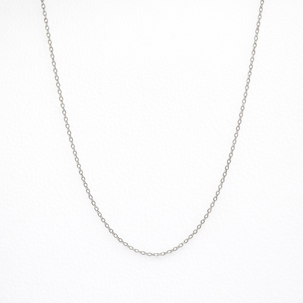 Fine Gold Chain Necklace | 18ct White