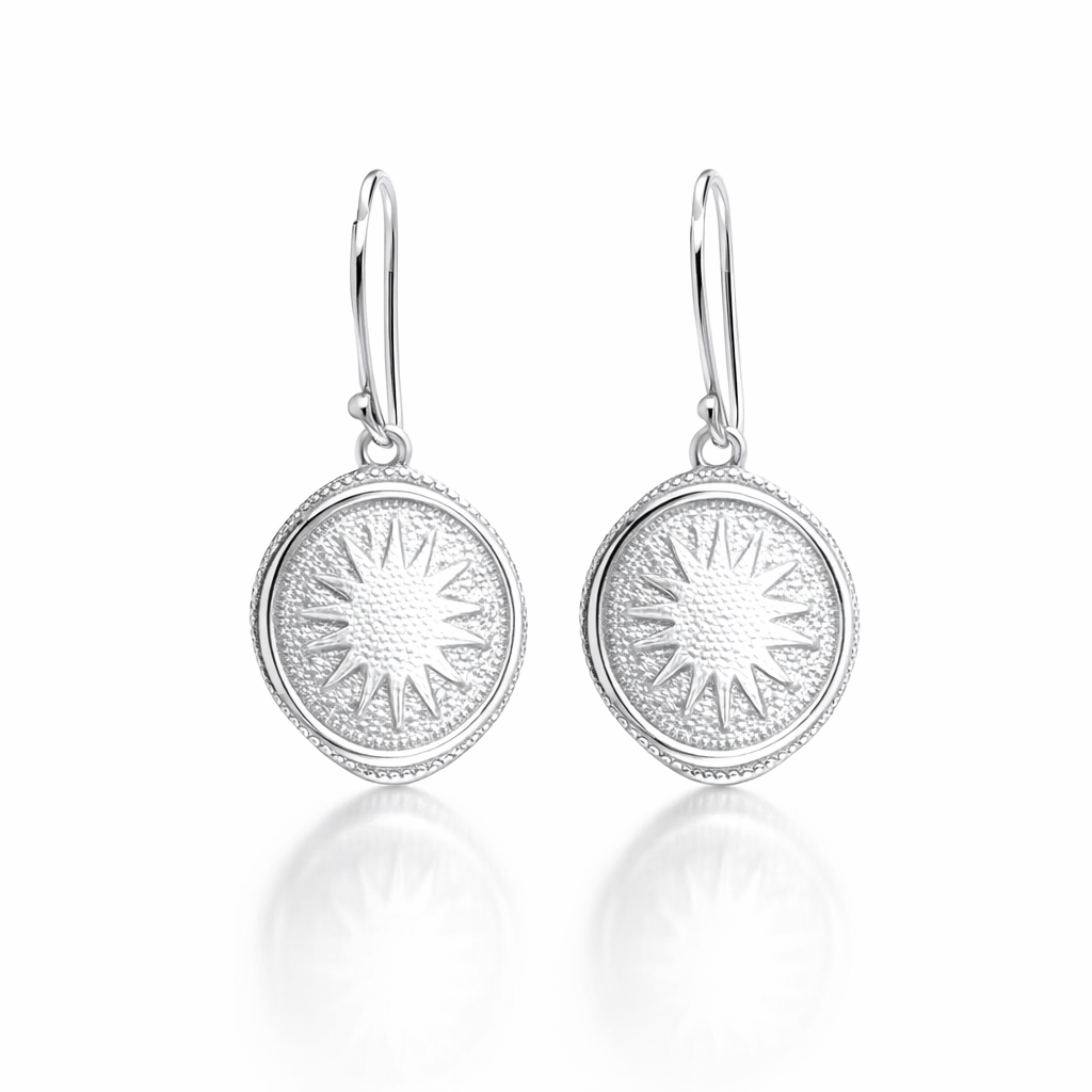 Goroka Basket Earrings In Sterling Silver