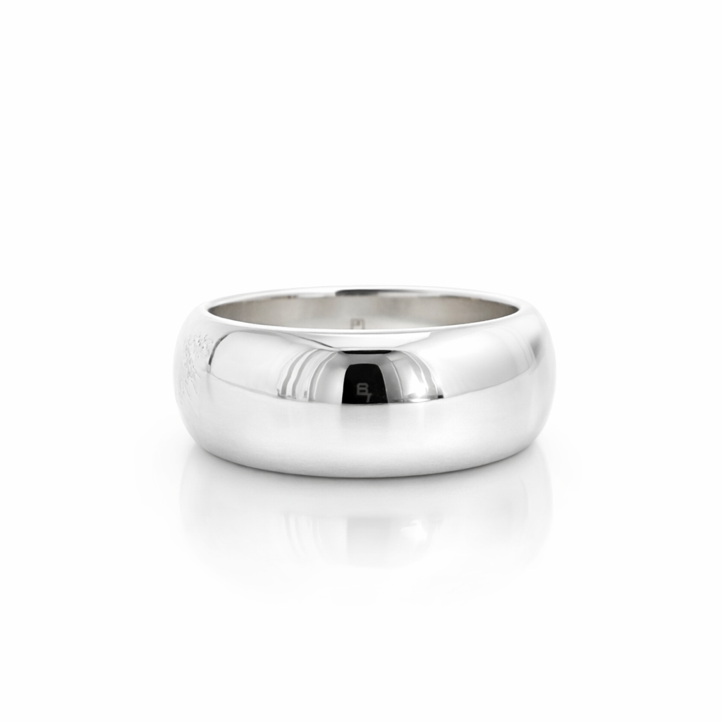 Ring In Sterling Silver | 10mm Domed