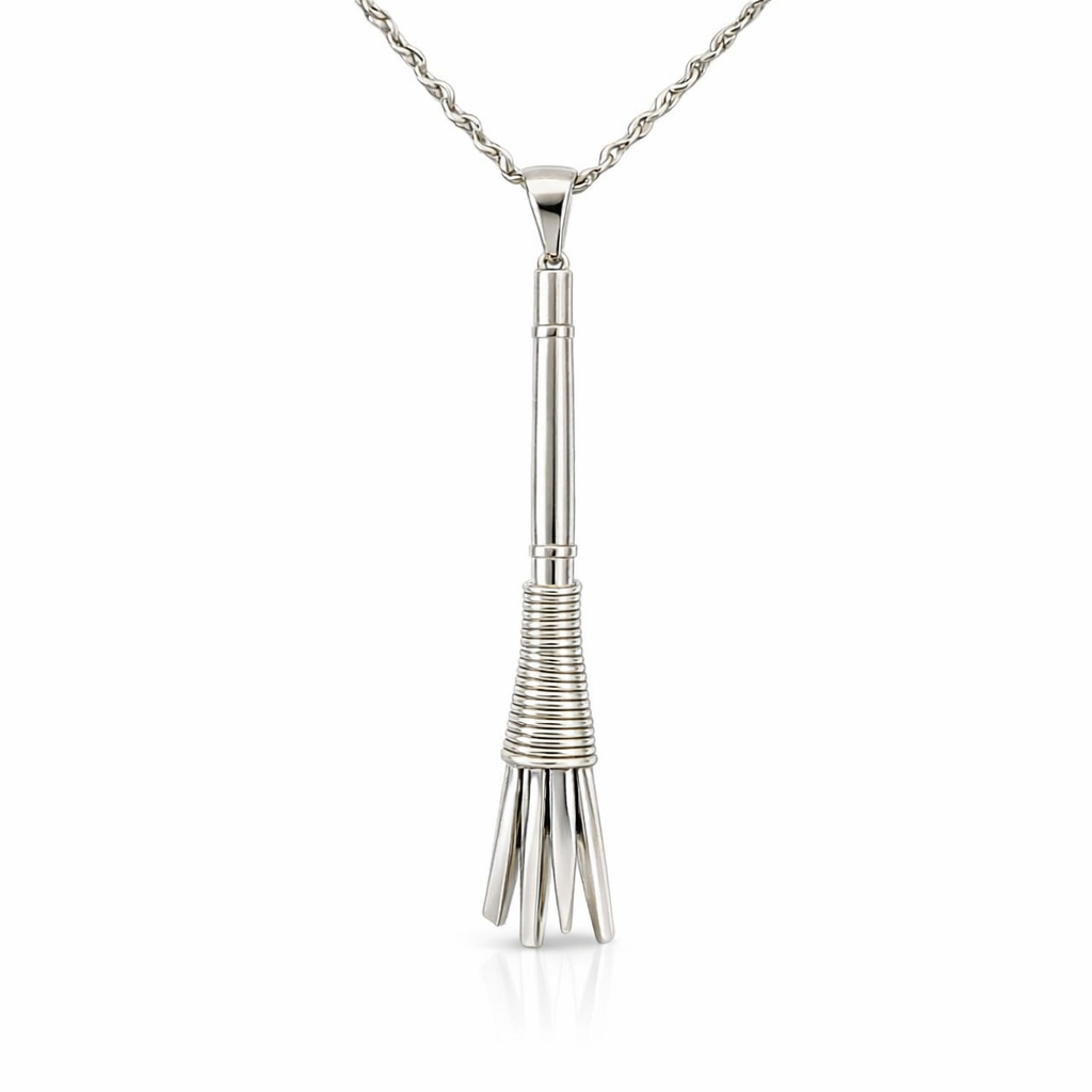 Sterling Tribal Power: Men's Pronged Spear Pendant