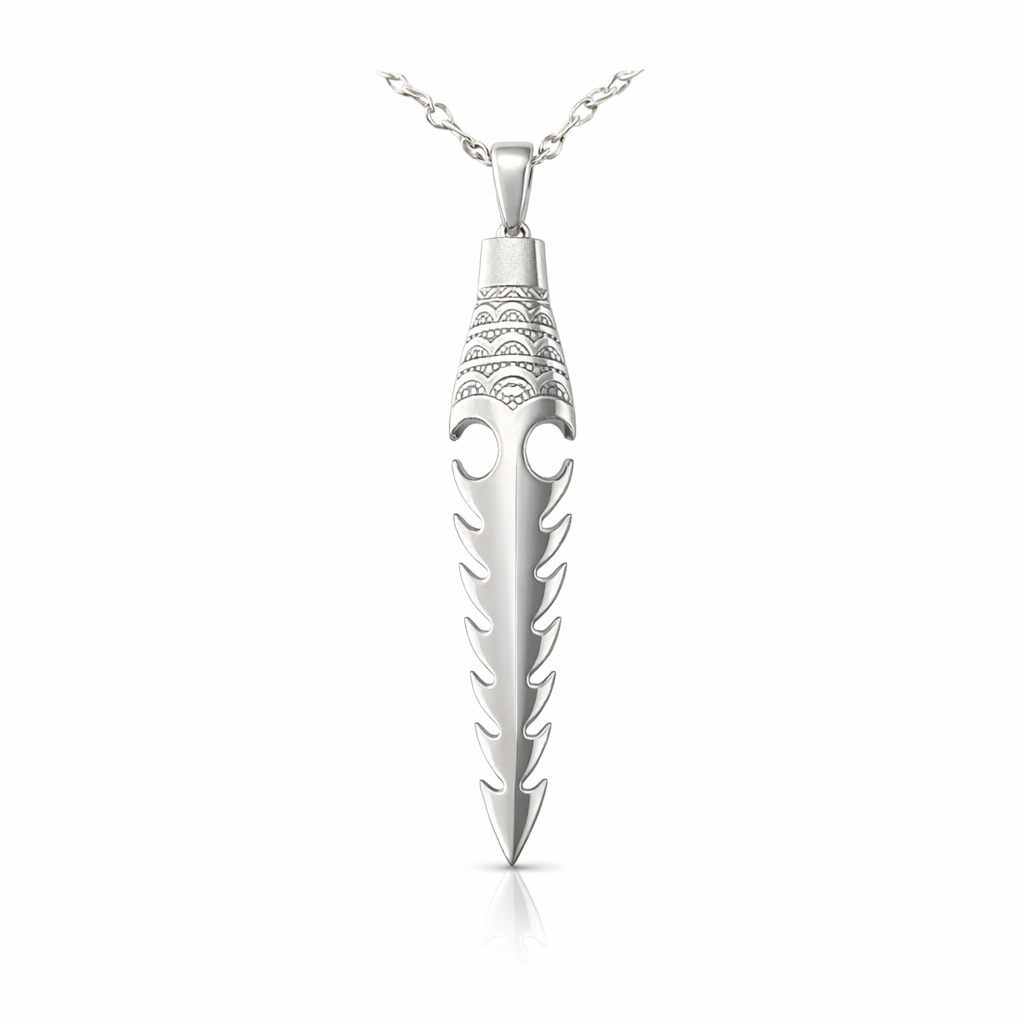 Spearhead Pendant | Spirit of the Tribal Warrior Silver