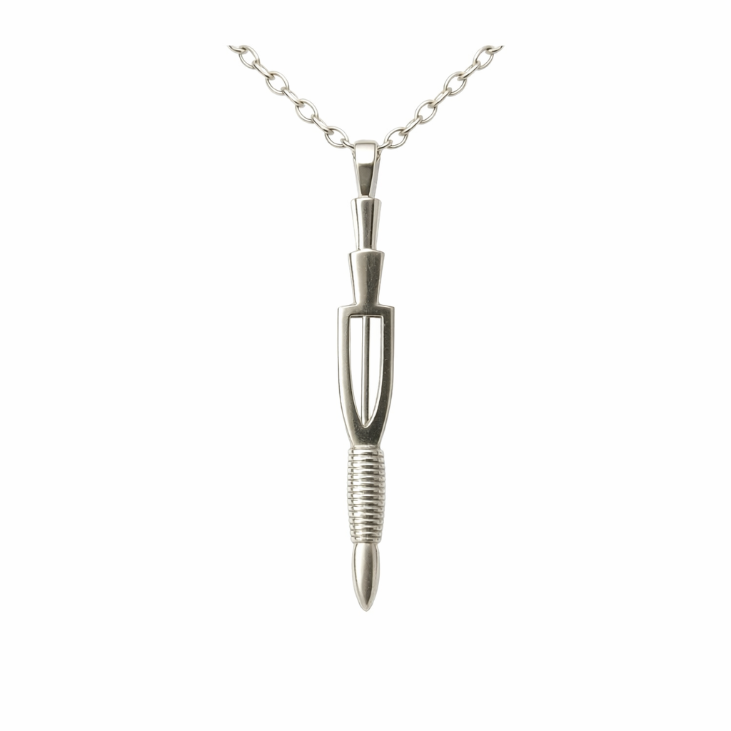 Spear Pendant | South Pacific Tribal Spear Silver