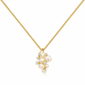 Akoya Pearl Pendant With Diamonds 18K Gold