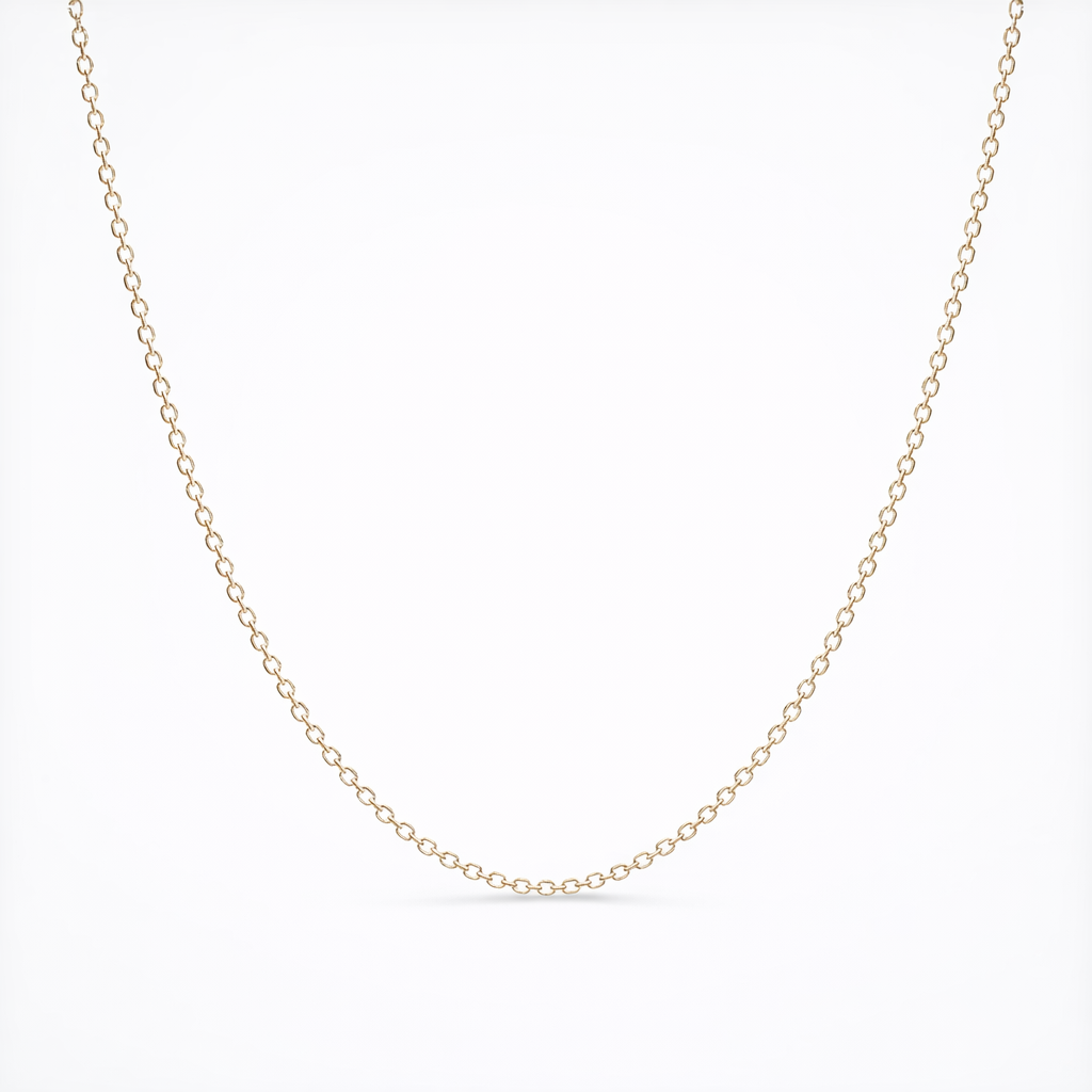Trace Chain Necklace In Sterling Silver 45cm