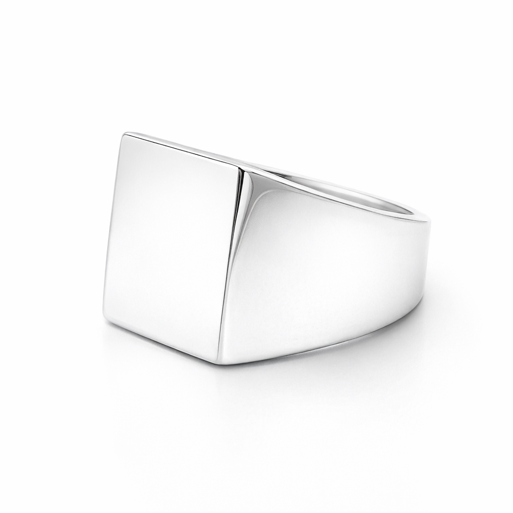 Signet Ring | Rectangular In Sterling Silver