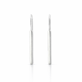 Matte Bar Sterling Silver Earrings