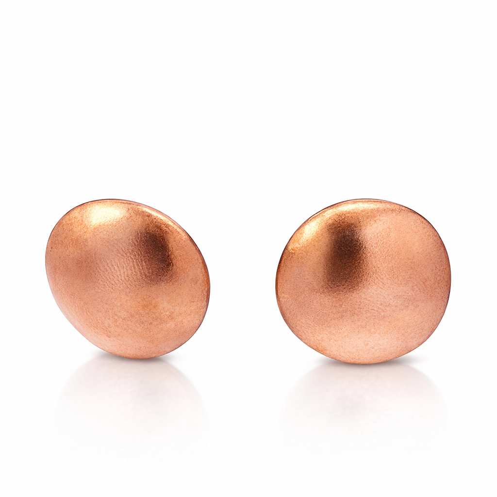 Rose Gold Plate Brass Domed Studs