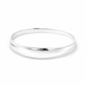 Organic Shaped Bangle In Sterling Silver