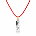 Silver Pendant | "Possibility" On Red Cord