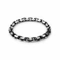 Rugged Elegance: Oxidized Sterling Silver Men's Bracelet