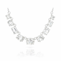 La Diamantine Crystal Necklace In Silver