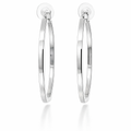 Square Hoops in Sterling Silver  | 34mm