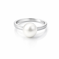 Freshwater Pearl Ring On a Silver Band