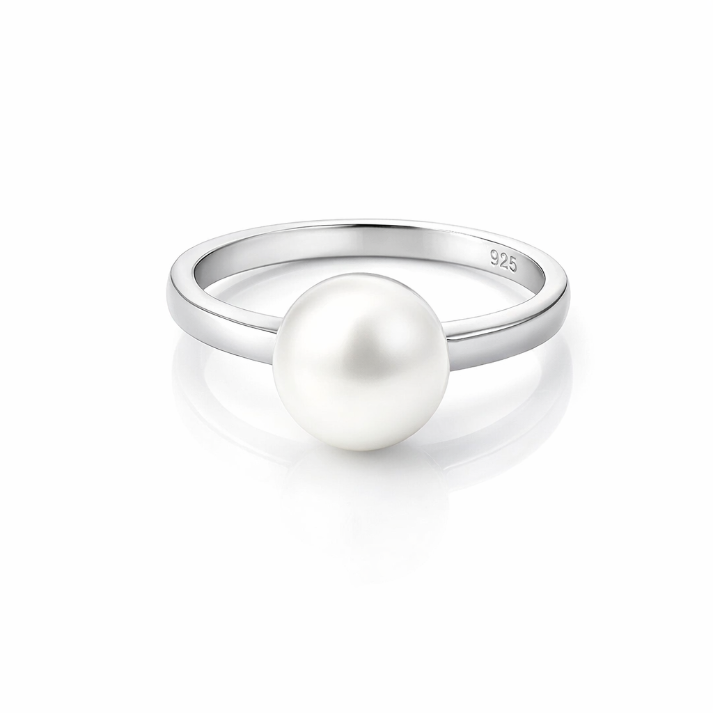 Freshwater Pearl Ring On a Silver Band