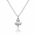 Turtle Pendant In 18K White Gold