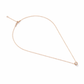 Rose Radiance: Diamond Slider Necklace in 14K Rose Gold