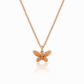 Birdwing Butterfly Pendant In 18k Rose Gold