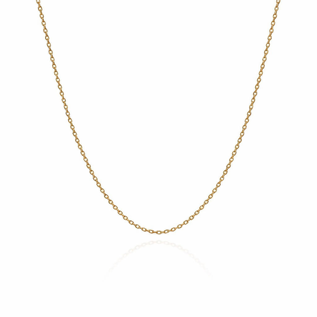 Cable Necklace In 9K Yellow Gold 40cm