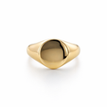 Signet Ring In 18K Yellow Gold
