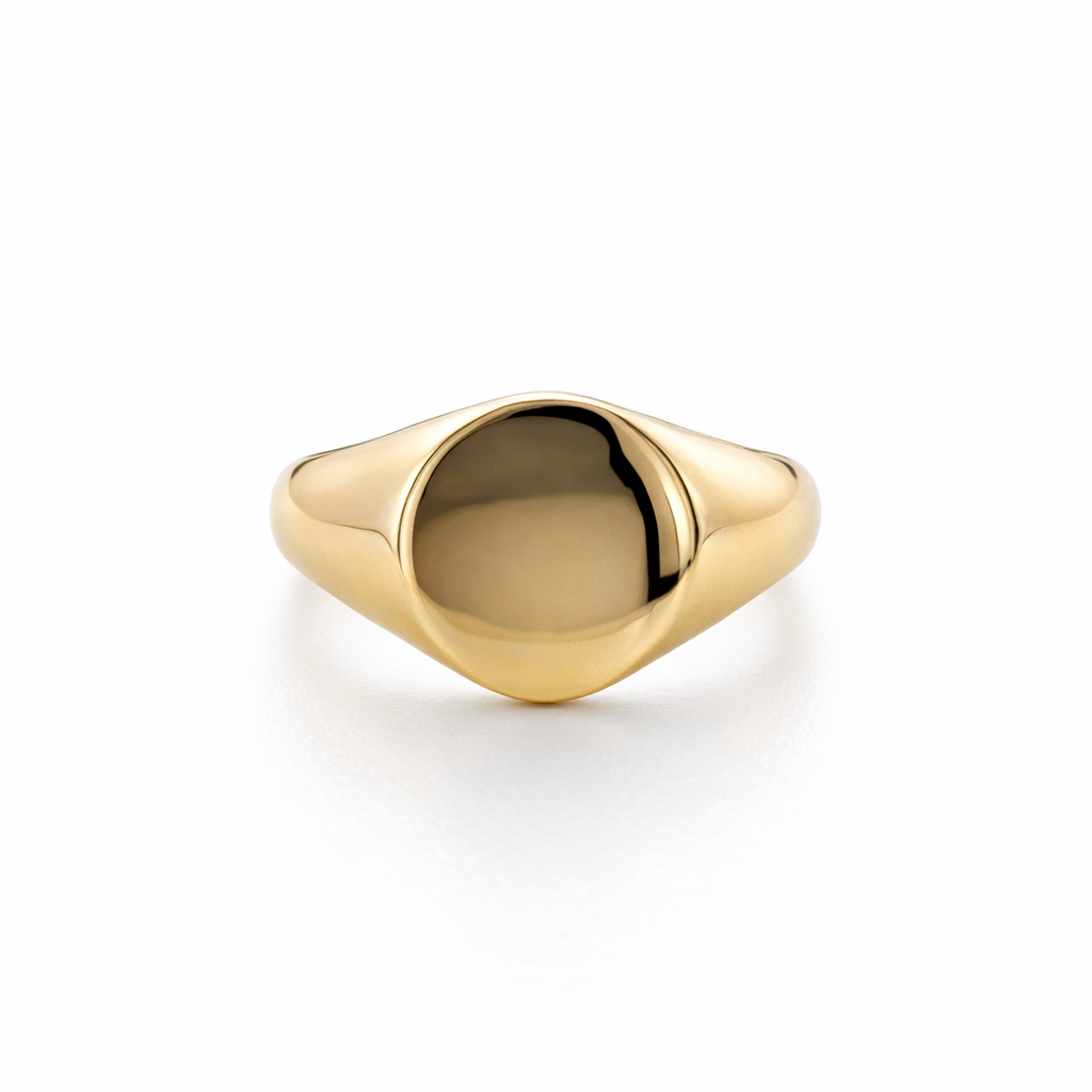 Signet Ring In 18K Yellow Gold
