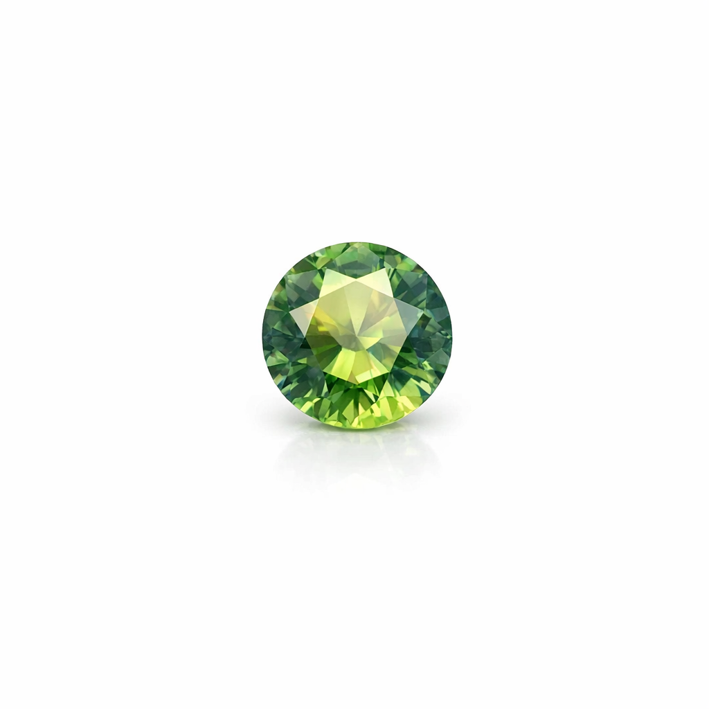 Round Sapphire 2.12ct Green