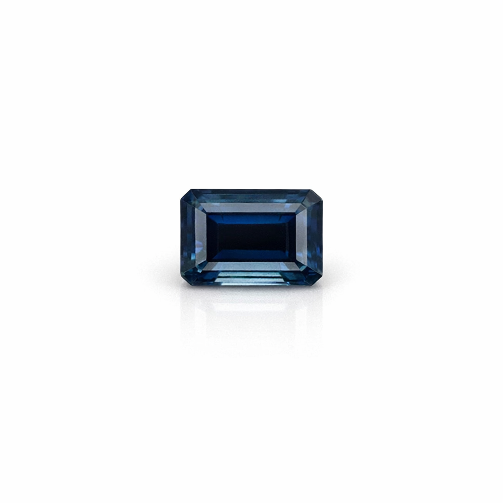 Emerald Cut Blue Sapphire Unheated 1.32ct
