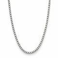 Satin Finished Stainless Steel Box Chain Necklace