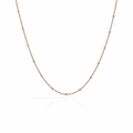 Necklace With Spaced Beads In 9K Rose Gold