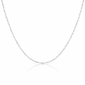 Delicate Bead &amp; Bar Necklace In Silver