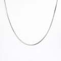 Shiny Snake Necklace In Sterling Silver 40cm
