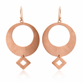Rose Gold Plated Brass Earrings