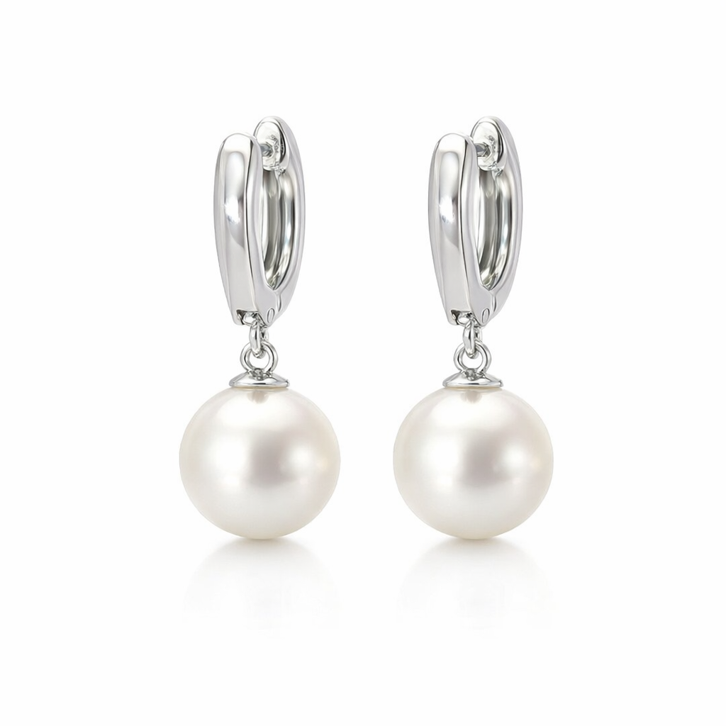 Pearl Hoop Earrings | South Sea Pearls 14ct