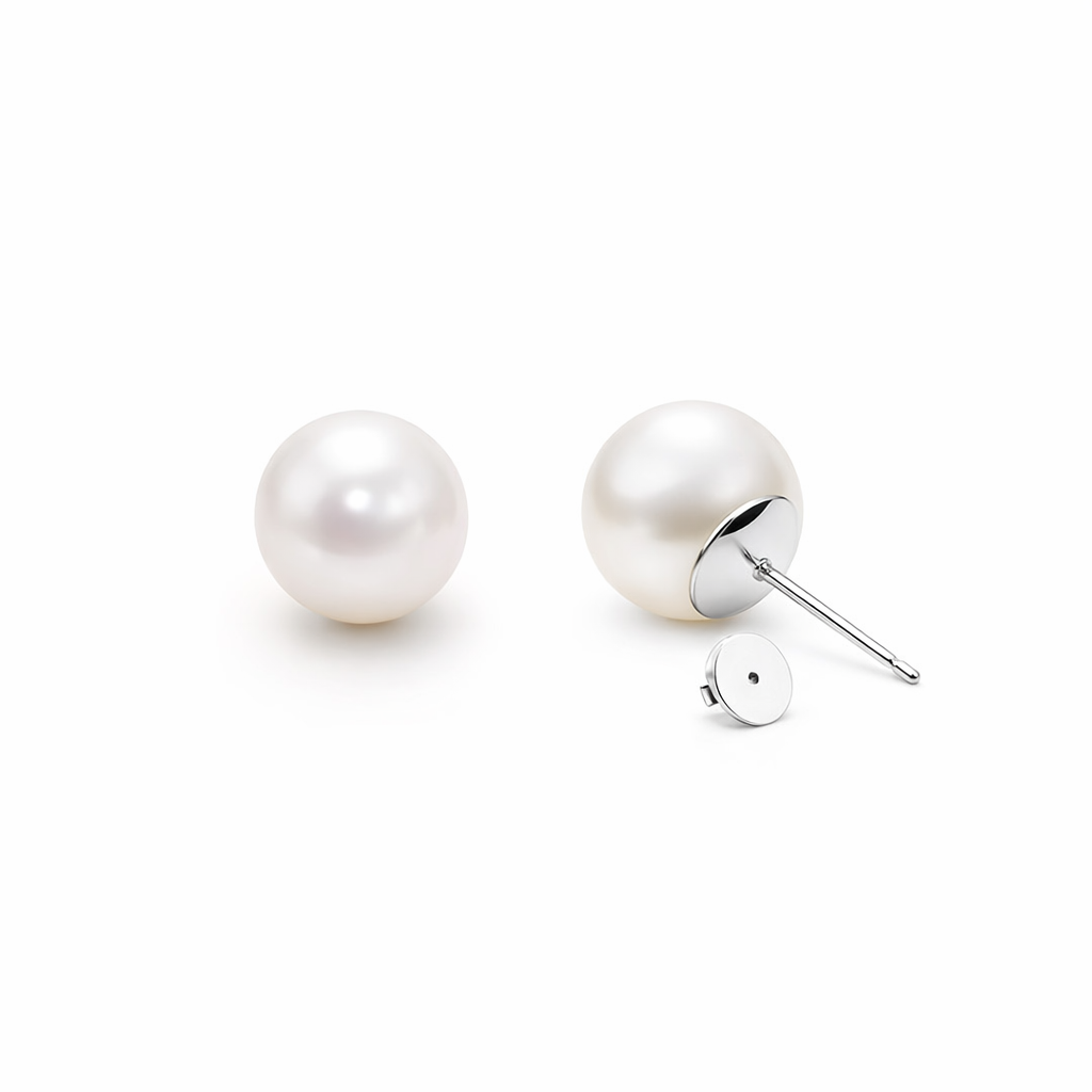 Pearl Stud Earrings | 14K Freshwater