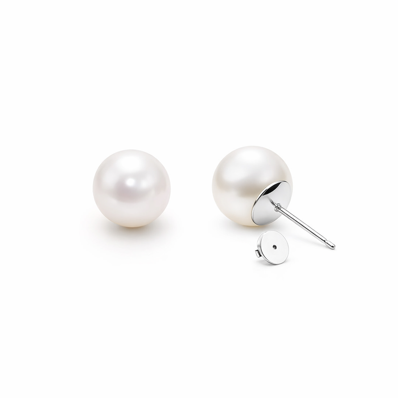 Pearl Stud Earrings | 14K Freshwater